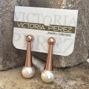 Eye-catching Long Earrings | 14K Rose Plated